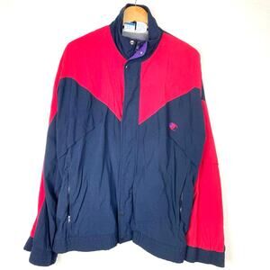 Champion | Vintage Warm Up Jacket Red Blue Purple L